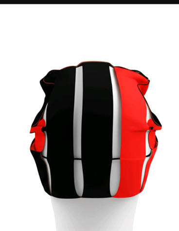 Black and red beanie
