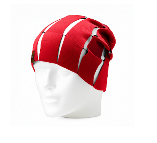 A red beanie