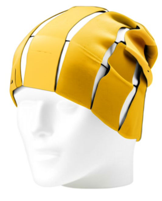 yellow skull/head cap