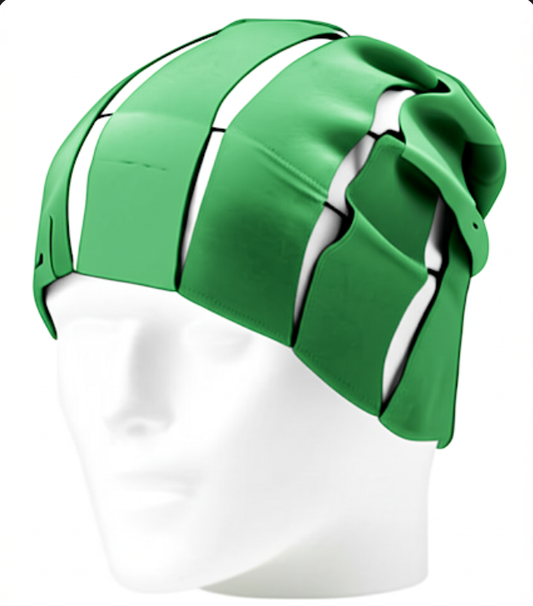 Green skull/head cap